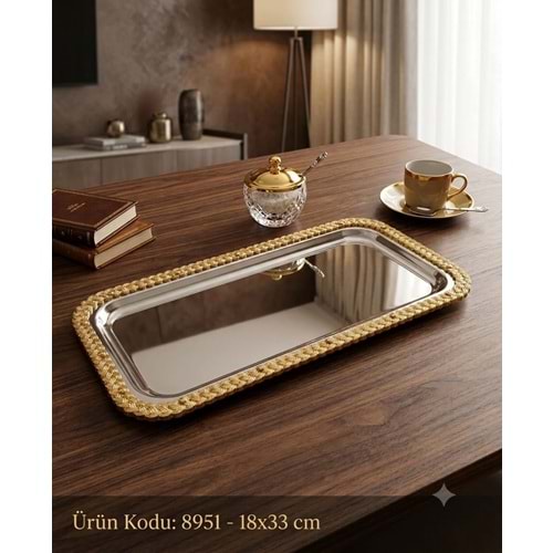 T8951 -SUNUM BATON GMŞ.(GOLD) HASIR -MANOR