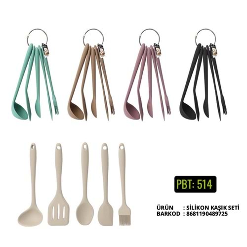 PBT.514-MİNİ SİLKN SERVİS TK 5 PRÇ. RNKLİ -PABLİTO
