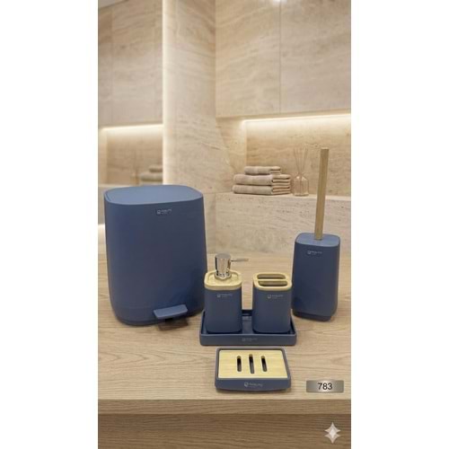 PBT.783.GR -BANYO SETİ KARE PEDALLI GRİ -PABLİTO