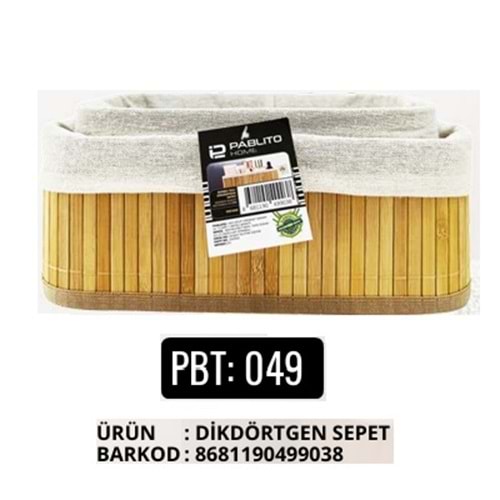 PBT.049-BAMBU SEPET 2Lİ DİKD -PABLİTO