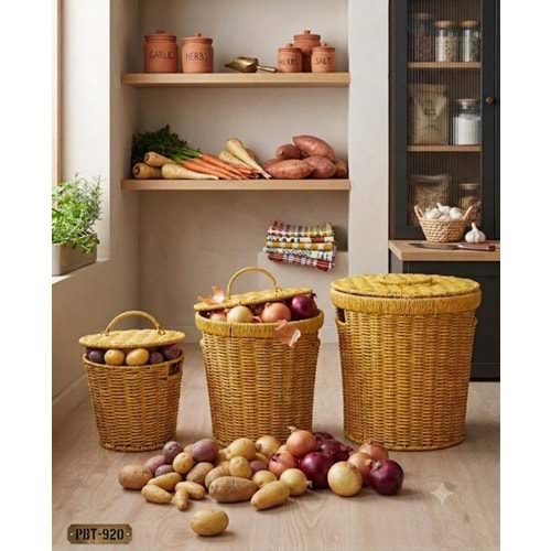 PBT.920-PATATES SOĞAN SEPETİ 3 LÜ -PABLİTO