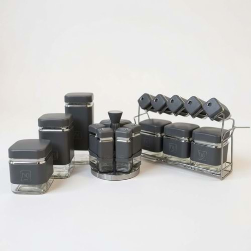 BAHARAT 17 PRÇ MTL/CAM KARE GRİ.GM-PAÇİ