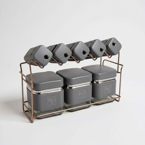 401035-BAHARAT 8Lİ MTL/CAM KARE GR.SA-PAÇİ