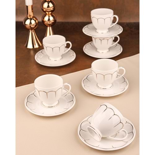 102318-KAHVE FİNCANI PORS.RAVENA GOLD -PAÇİ