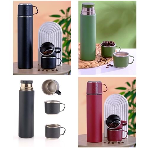 1050G- KAMP TERMOS+2 KUPA 500ML -PENGUEN