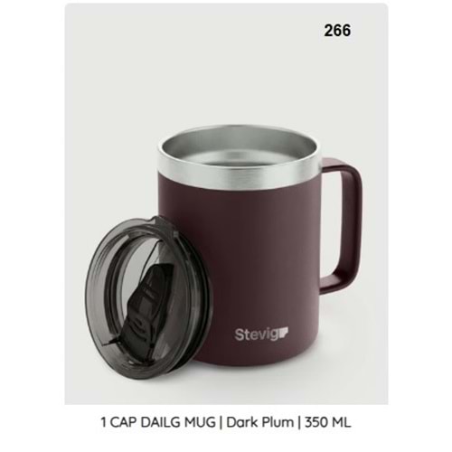 ST.266 -CAFE MUG TERMOS ÇLK 350 ML -STEVİG