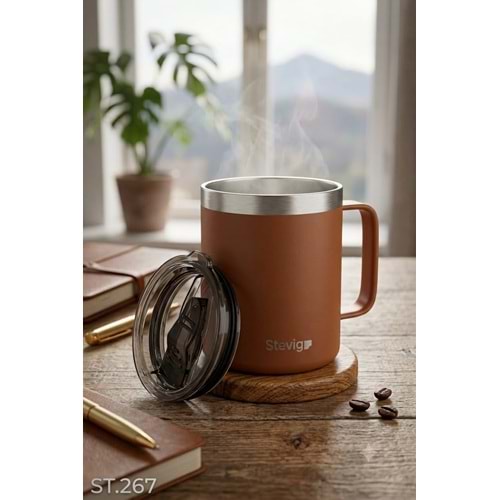 ST.267 -CAFE MUG TERMOS ÇLK 350 ML -STEVİG