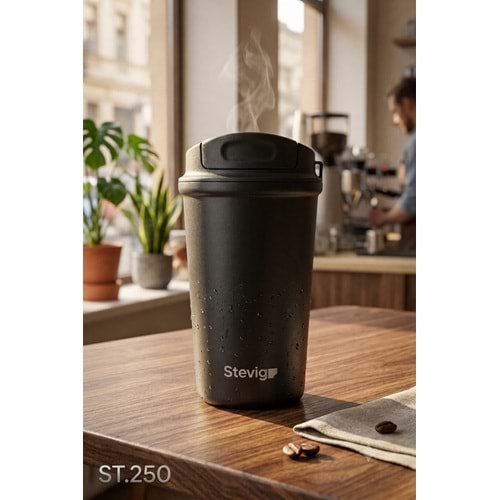 ST.250 -CAFE MUG TERMOS ÇLK 400 ML -STEVİG