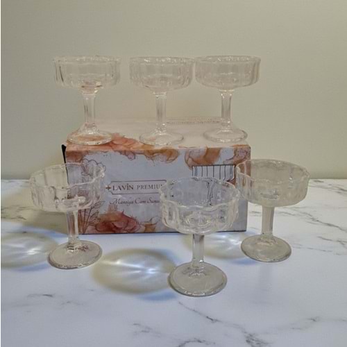 41980-CAM SUNUMLUK 6 LI MANOLYA- LAVİN