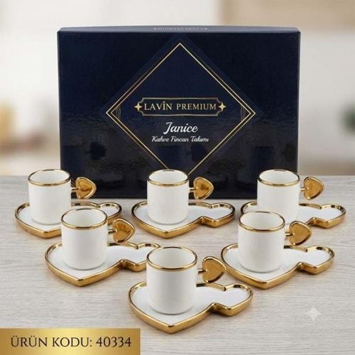 40334-KAHVE FİNCAN PORS. JANİCE - LAVİN