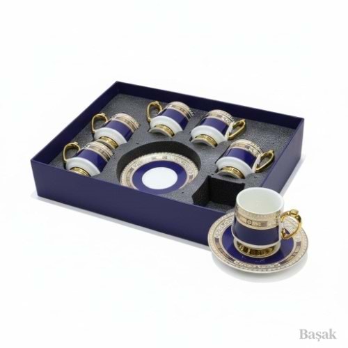 SP9005 -KAHVE FİNCAN TK.MAVİ YALDIZ -SANTRAL