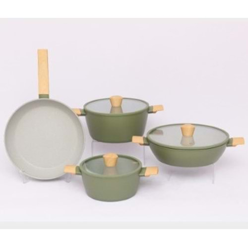 TENC.SET 7 PR. MARBLE GREEN -SNT