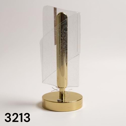 3213 -MASA LAMBASI ŞARZLI KRİSTAL CAM -SEVER