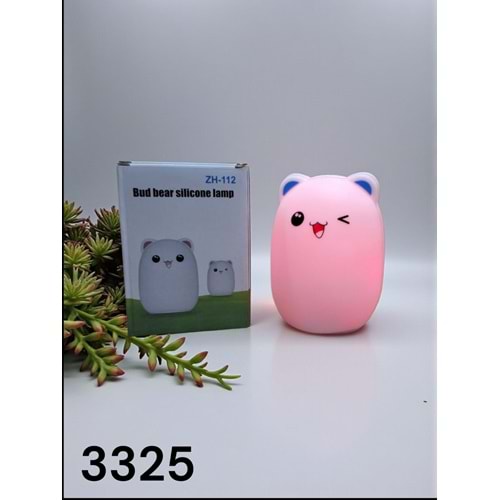 3325 -GECE LAMBASI ŞARZLI SİLİKON PİKAÇU -SEVER