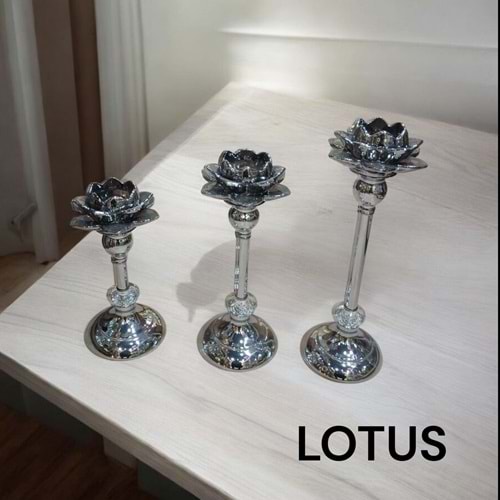 LOTUS.GM -DEKOR 3 LÜ ŞAMDAN GMŞ -TARİH