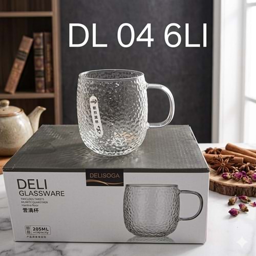 DL.04-CAM KUPA BUĞULU 6 LI -TUTKU