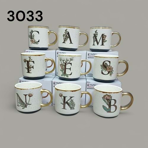 3033 -KUPA PORS. HARFLİ 415ML -TUTKU