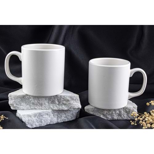 KUPA SERAMİK BEYAZ SİLİNDİR KERAMİKA TUTKU