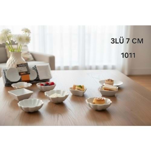 1011-PORS.REÇELLİK 3LÜ ŞEKİLLİ KÇK -TUTKU