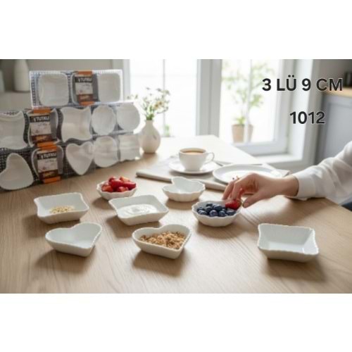 1012-PORS.REÇELLİK 3LÜ ŞEKİLLİ BYK -TUTKU