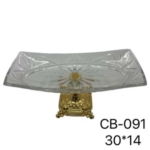 CB091-KRİST.SUNUMLUK DİKT MTL AYAK GOLD -ZEYVE