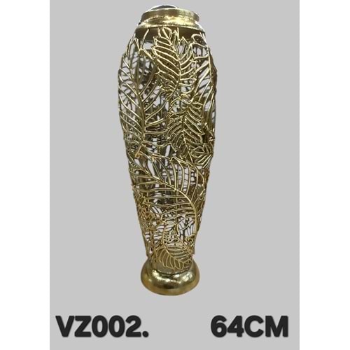 VZ002 -DEKOR VAZO BYK. DELİKLİ GOLD -ZEYVE