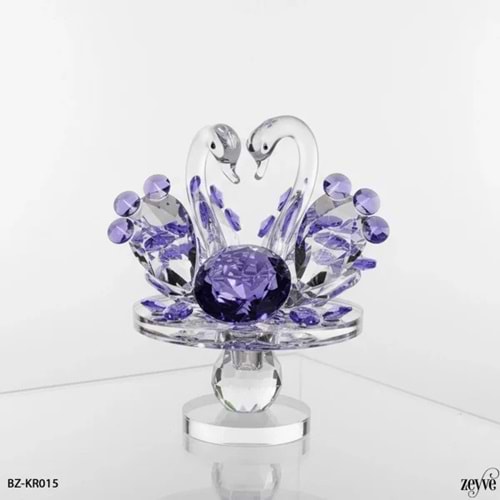 KR015 -KRİSTAL KUĞU DÖNER STANDLI -ZEYVE