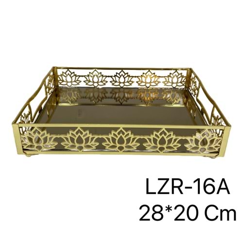 LZR.16.AL-LOTUS TEPSİ DİKT KÇK.GOLD 30*20 -ZEYVE