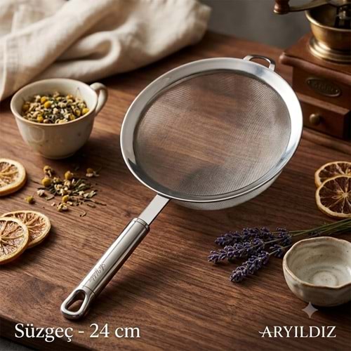 SÜZGEÇ TEK SAPLI NO.4 24CM PROTOLS -ARYILDIZ