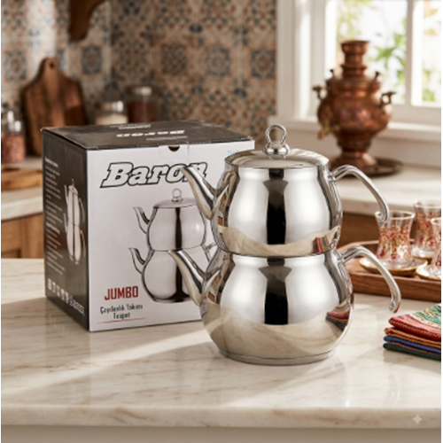 ÇAYDANLIK JUMBO 5 METAL KULP -BARON