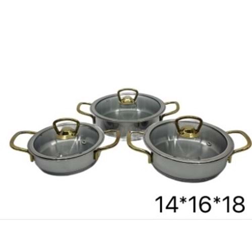 OMLET SET 14.16.18 ( GOLD ) - BARON