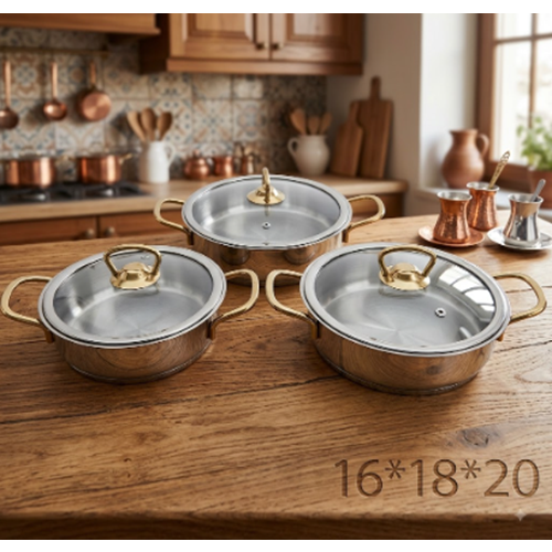 OMLET SET 16.18.20 ( GOLD ) - BARON