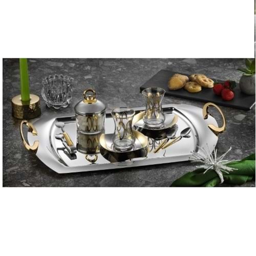 ÇAY SET 40 P.AMOR GOLD-TİAMO