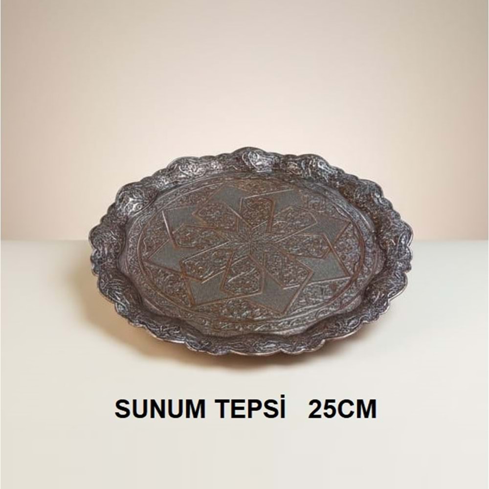 AYVALI BAKIR SUNUMLUK YUVR.25CM -A.BAKIR