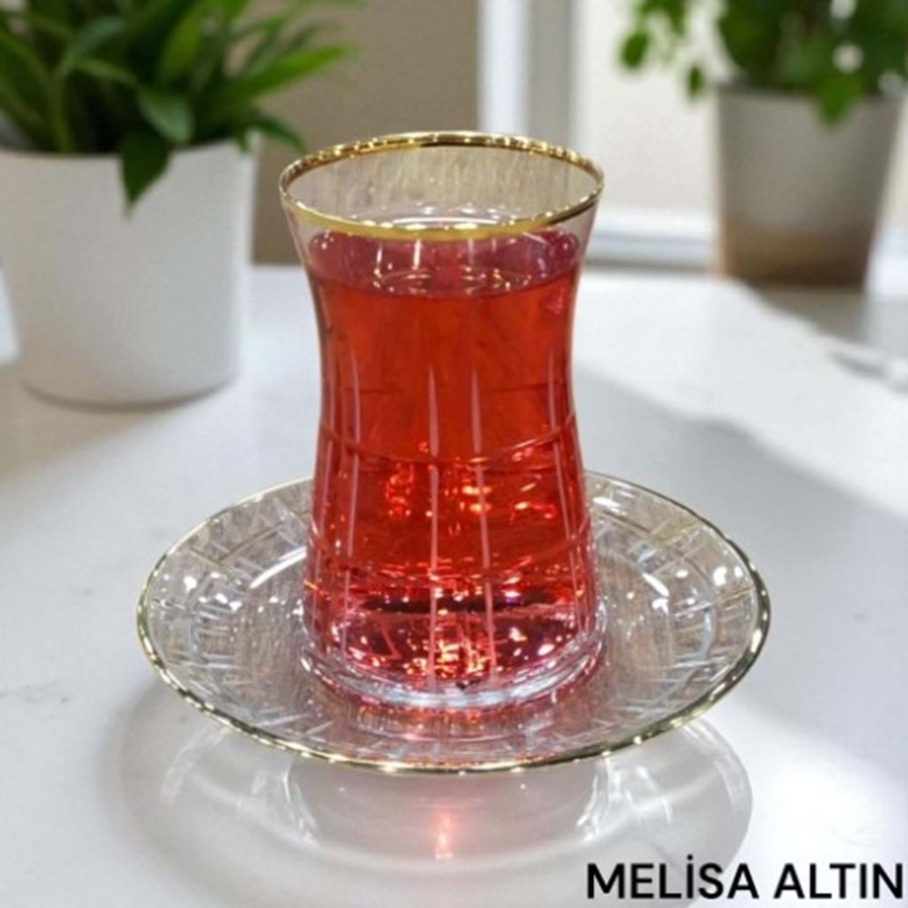 ÇAY SET 12 PRÇ MELİSA GOLD -CANBA