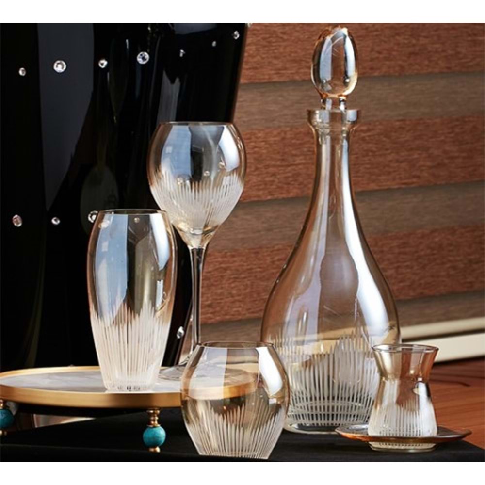 KRİSTAL 61 PRÇ. RENKLİ LİNE BAL -CANBA