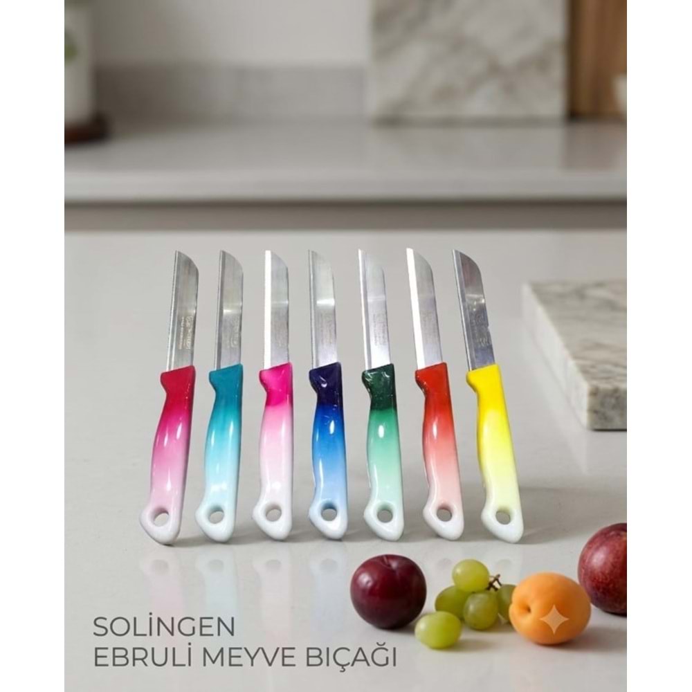 MEYVE BIÇAK TEKLİ RENKLİ EBRULİ -SOLİNGEN