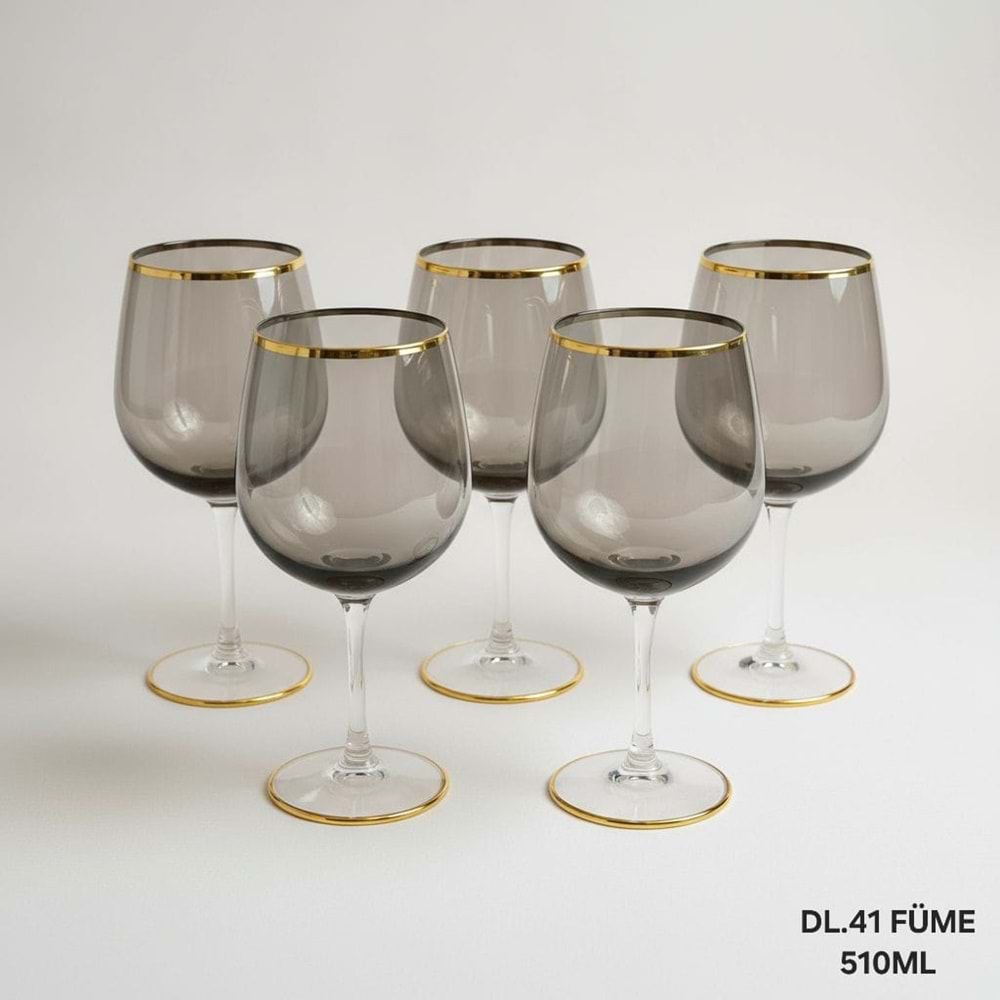 LÜSTER DL.41-CAM BARDAK 6 LI -FÜME