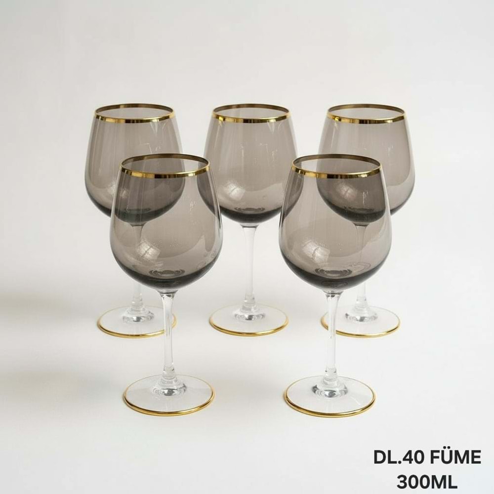 LÜSTER DL.40 -CAM BARDAK 6 LI -FÜME