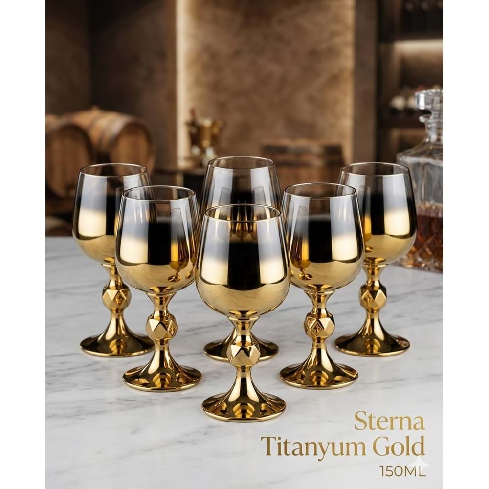 150CC-CAM BARDAK TİTANYUM GOLD -POLANT
