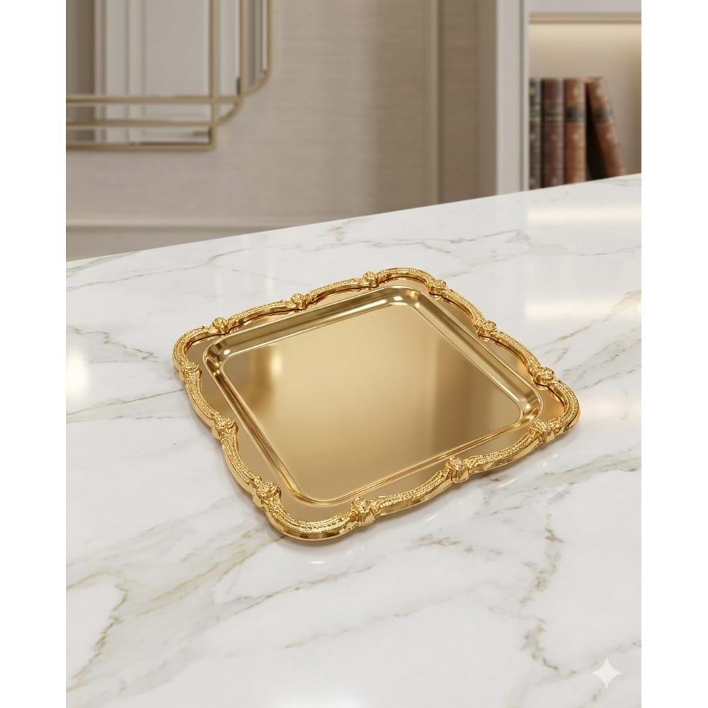 SUNUMLUK METAL KARE GOLD (GOLD) -POLANT