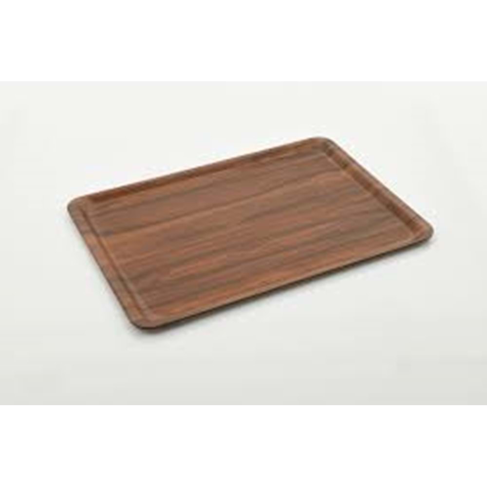 KAYMAZ TEPSİ 43X61 CEVİZ MAT -TRİA