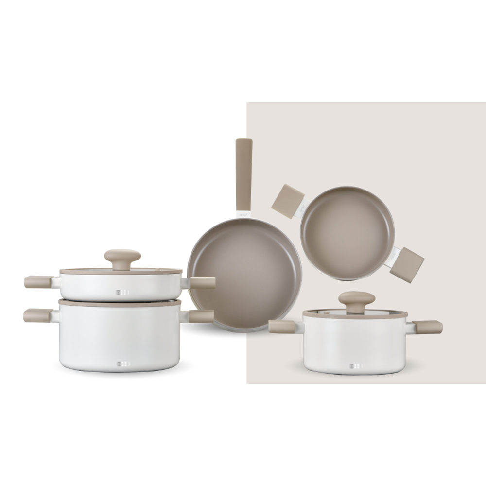 6555-TENC.SET DÖKÜM 8 P. KRİSTAL BEYAZ -AROW