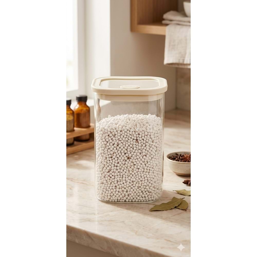 6227-CAM KAVANOZ VAKUMLU 1200ML -AROW