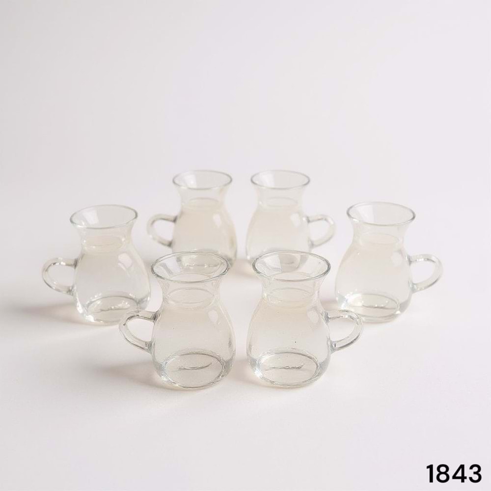 1843-ÇAY BARDAK 6 LI BOROSİLKT-AROW