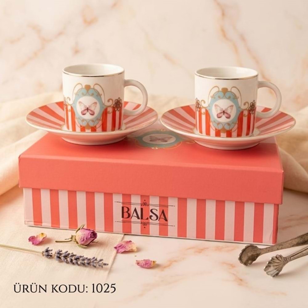 1025 -KAHVE FİNCANI 2Lİ KRMZ.KLBK -BALSA