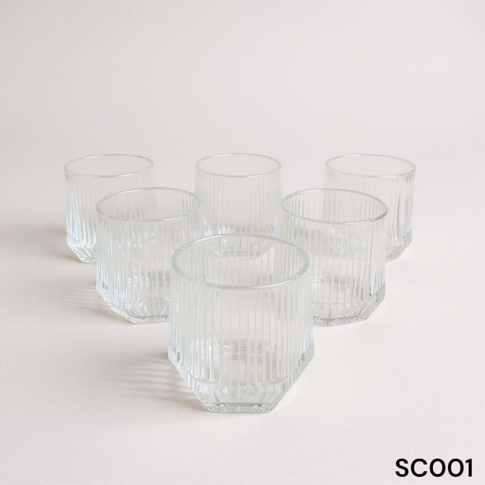 SC001-CAM BARDAK 6 LI -ÇİFTÇİ