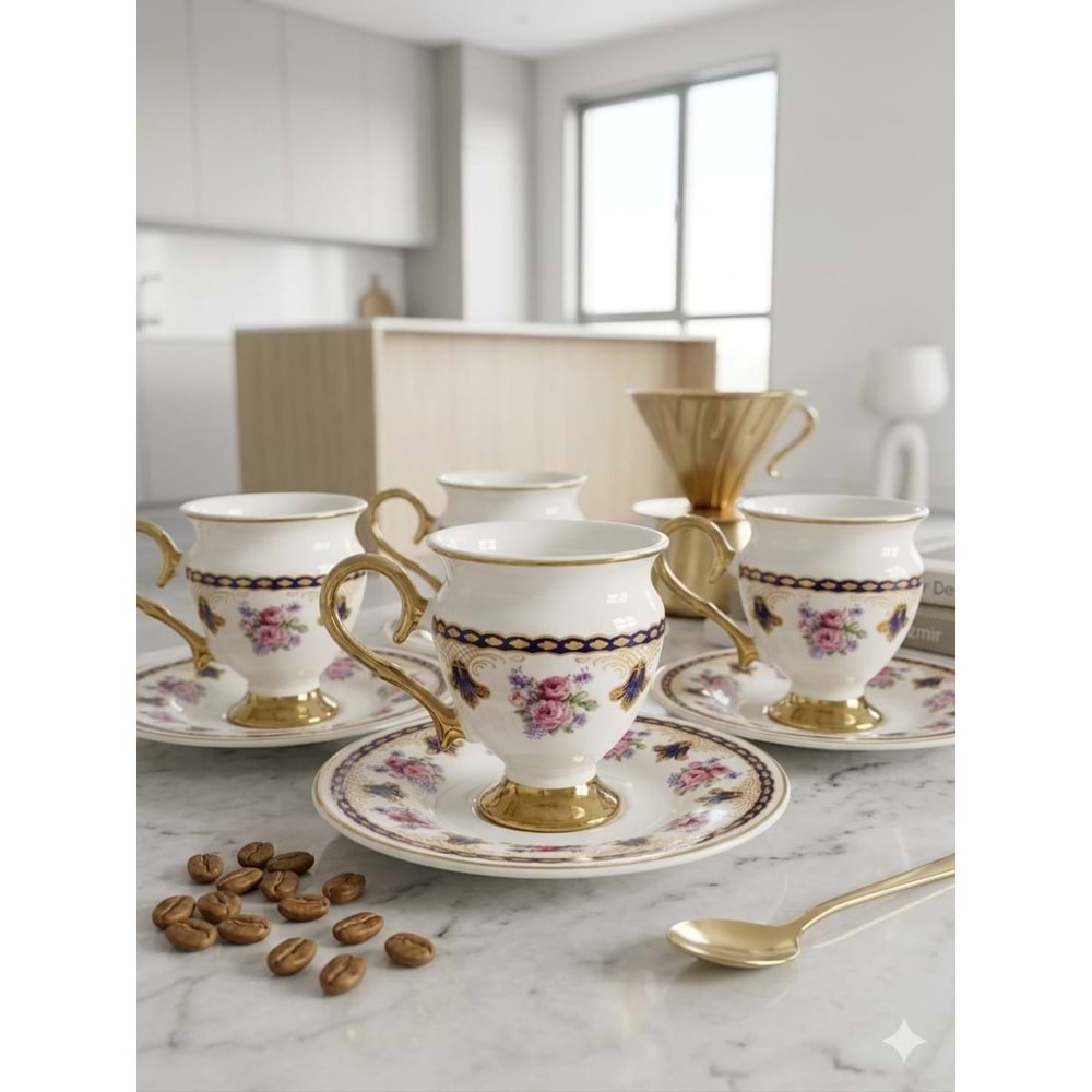 WY.103.P-KAHVE FİNCANI PORS PEMBE -ÇİFTÇİ