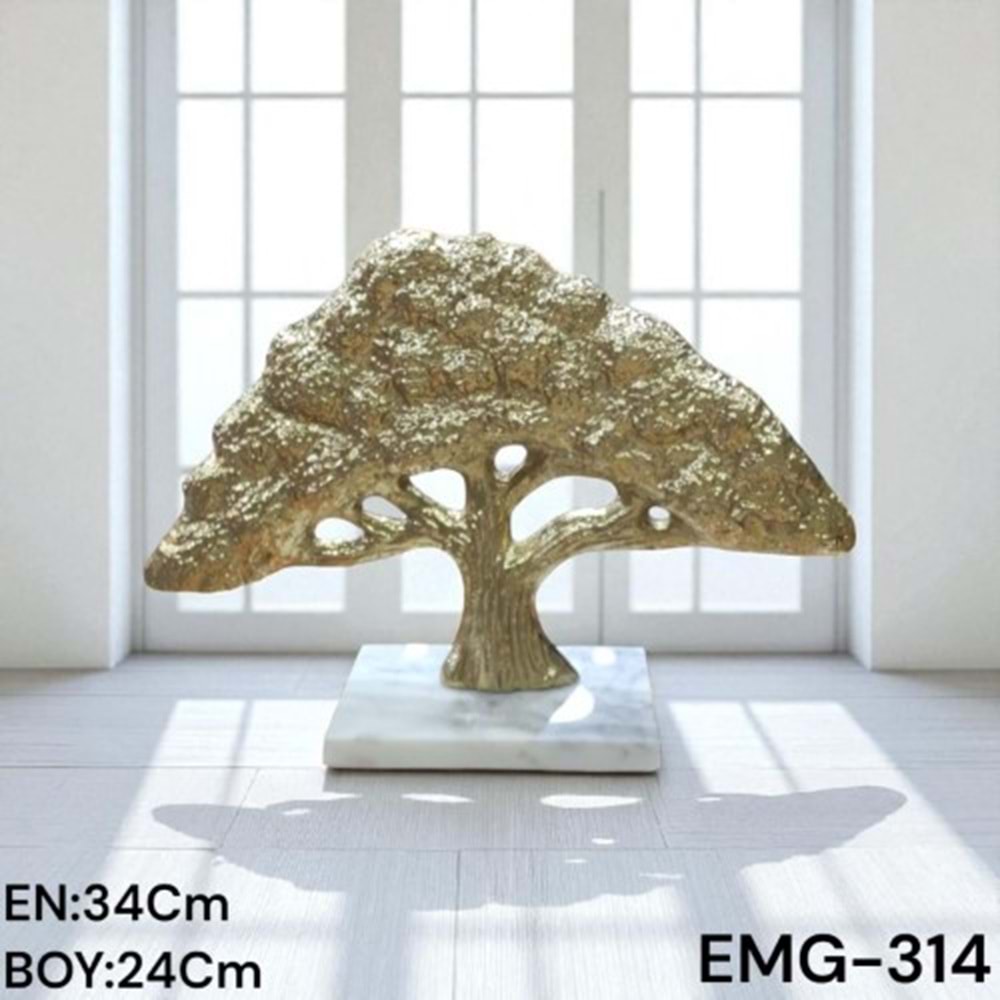 EMG.314S.AL -DEKOR AĞAÇ OBJE GOLD -EMG