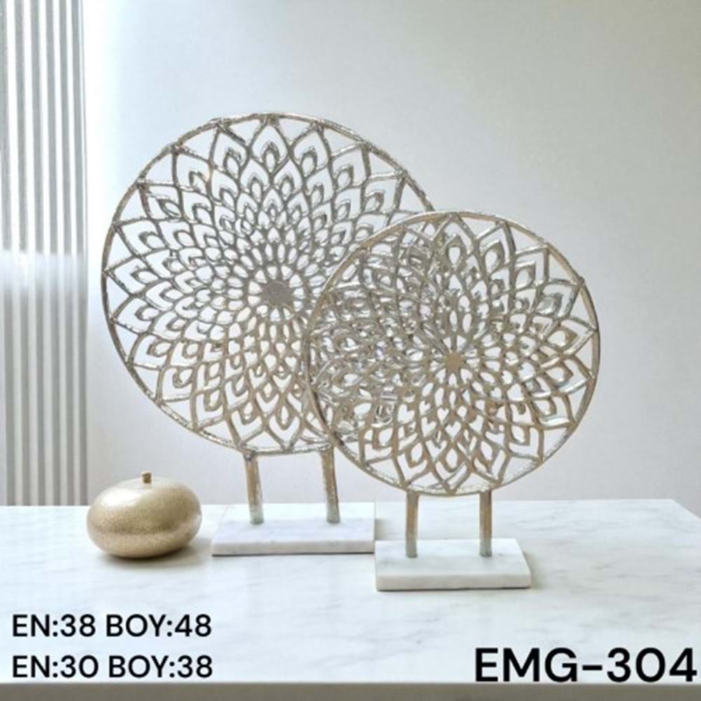 EMG.304.GM -DEKOR OBJE 2 Lİ GMŞ -EMG